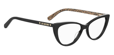 Premium Women Moschino Love Eyeglasses: MOL539 - Black(2) - SpecSMART Eye Clinic (Diagonal View)